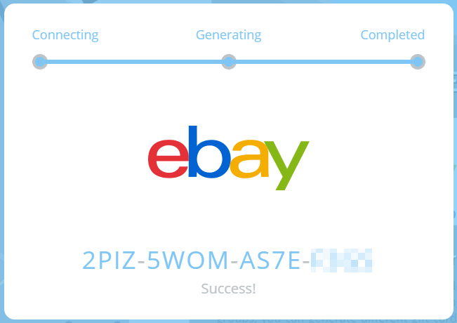 Free eBay Gift Card